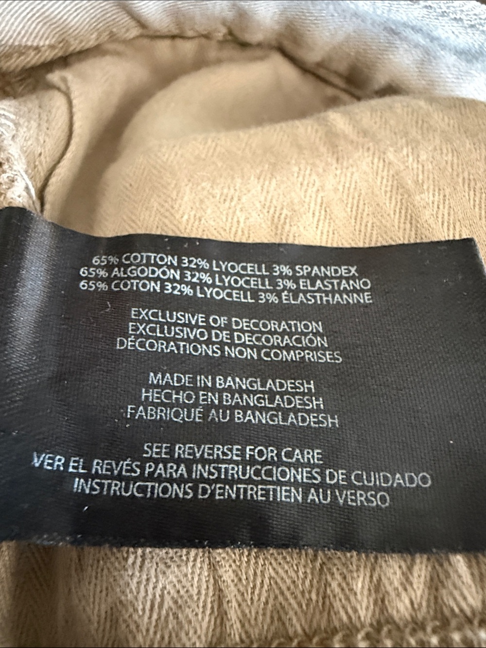 Banana Republic Men's Slim Fit Khaki Tan Twill Pants in Size 38 X 32 - Picture 11 of 11